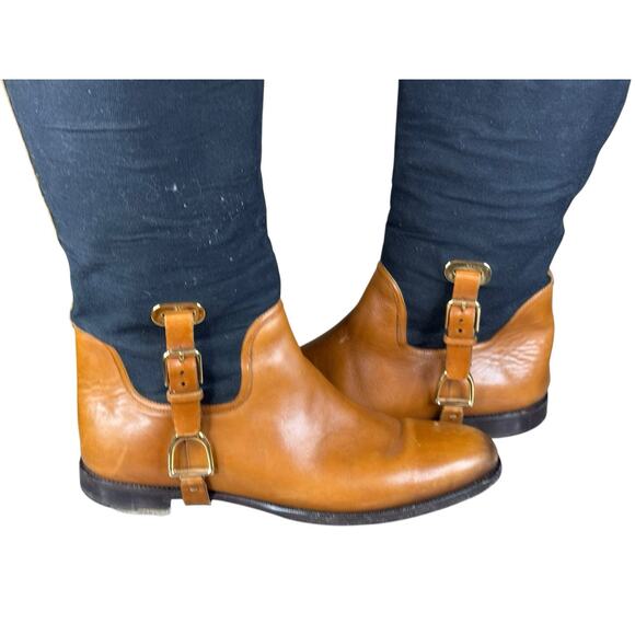 Ralph Lauren Black and Brown Over the Knee Boots - Picture 3 of 12